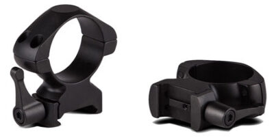 Pair of steel mounting rings w/quick release lever for 30mm scopes – high