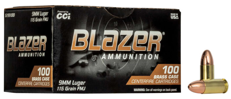BLAZER 9MM LUGER 115 GR FMJ 100 RD BULK PACK