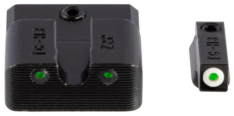 TruGlo TG231MP3W Tritium Pro Black | Green Tritium White Outline Front Sight Green Tritium Rear Sight