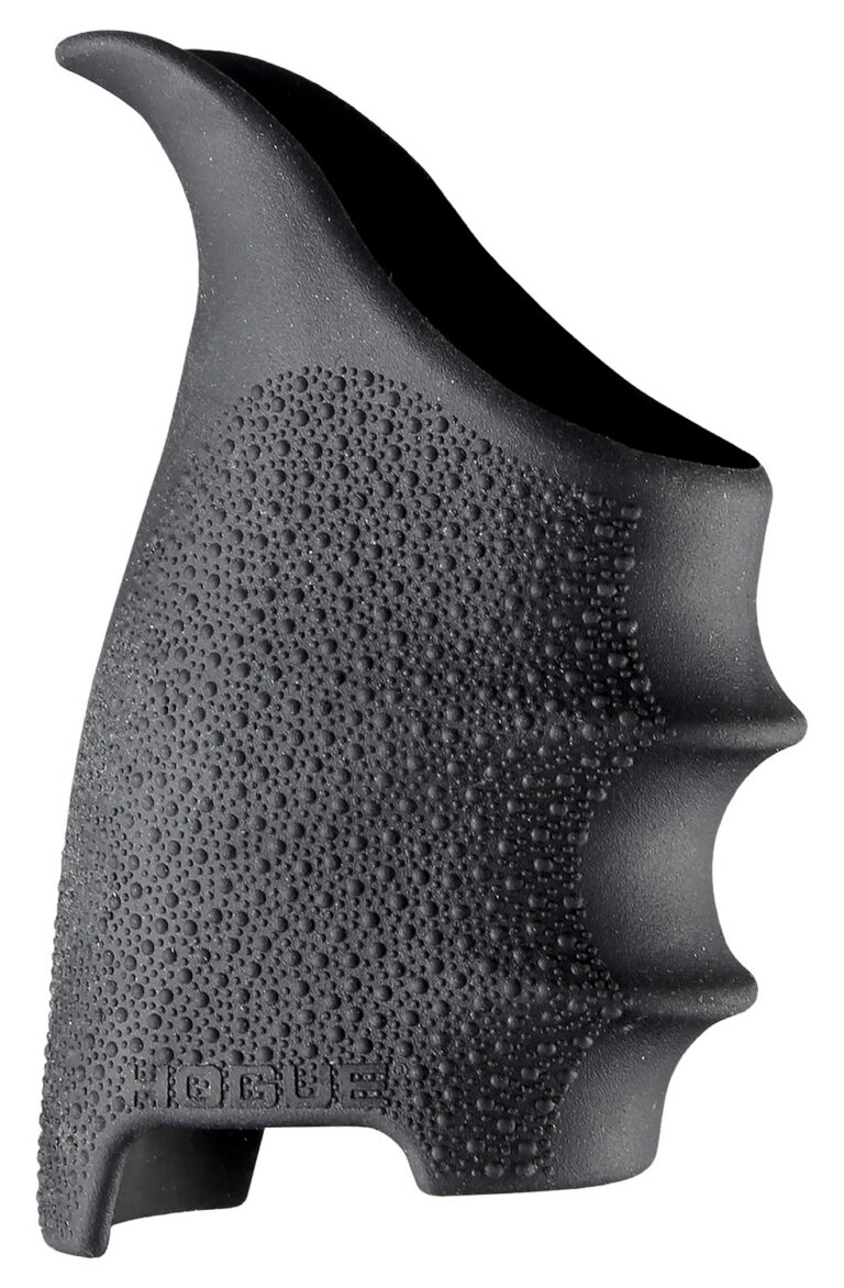 Hogue 17600 HandAll Beavertail Grip Sleeve made of Rubber with Textured Black Finish & Finger Grooves for Sig P320