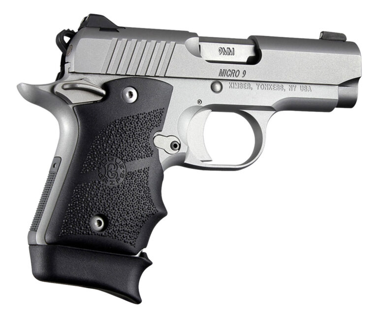 Kimber Micro 9 Ambi Safety Rubber Grip with Finger Grooves Black
