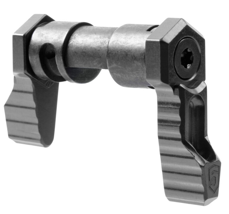 Phase 5 Weapon Systems SAFE90BLK Safety Selector 90 Degree AR-Platform Black Anodized Aluminum Ambidextrous