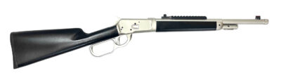 Taylors & Company 220097 1892 Alaskan Take-Down 44 Rem Mag Caliber with 5+1 Capacity, 16.50″ Barrel, Matte Chrome Metal Finish & SoftTouch Black Synthetic Stock Right Hand (Full Size)