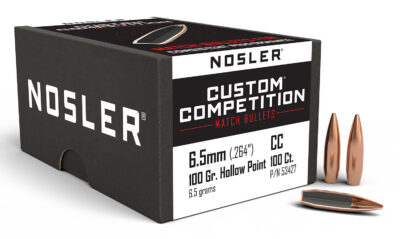 Nosler 53427 Custom Competition 6.5mm .264 100 GR Hollow Point Boat Tail 100 Box