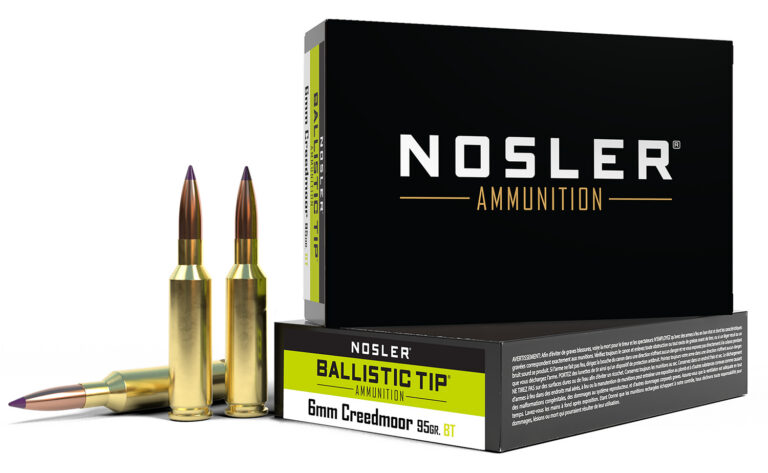 Nosler 40052 Ballistic Tip Hunting 6mm Creedmoor 95 gr Ballistic Tip 20 Bx/ 10 C