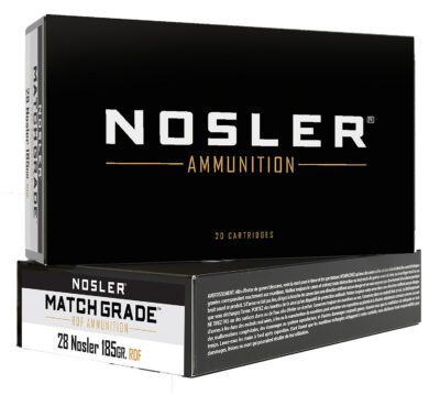 Nosler 60141 Match Grade RDF 28Nosler 185gr RDF Hollow Point Boat Tail 20 Per Box/10 Case