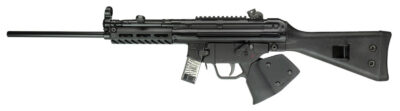 PTR 408 9R *CA Compliant 9mm Luger 10+1 (2) 16″ Heat Treated Carbine Barrel, Mil-Spec Anodized Aluminum M-Lok Handguard, Fixed Polymer Stock w/Sling Attachment
