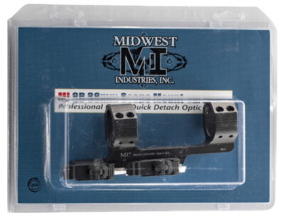 MIDWEST INDUSTRIES INC MIQD30SM Quick Detach 1-Pc Base & Ring Combo 30mm Black F