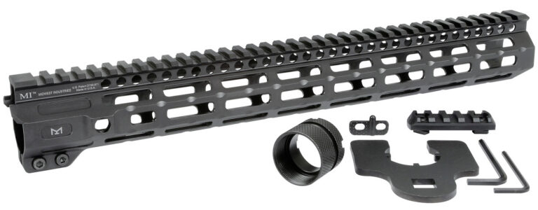 MIDWEST INDUSTRIES INC MICRM15 M-Series AR-15 6061 Aluminum Black Hard Coat Anod