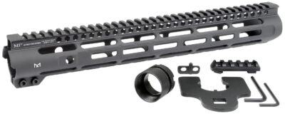 MIDWEST INDUSTRIES INC MISLH14 Slimline AR-15 6061 Aluminum Black Hard Coat Anodized 14″