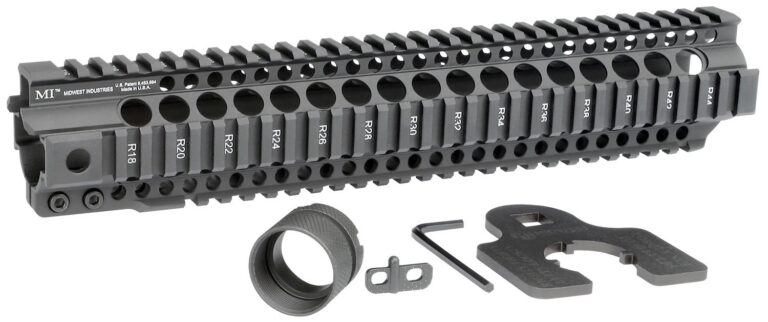 AR-15 COMBAT RAIL T-SERIES FREE FLOAT HANDGUARD AR-15 COMBAT T-SERIES 1-PC FREE FLOAT HANDGUARD 12.625'' BLK