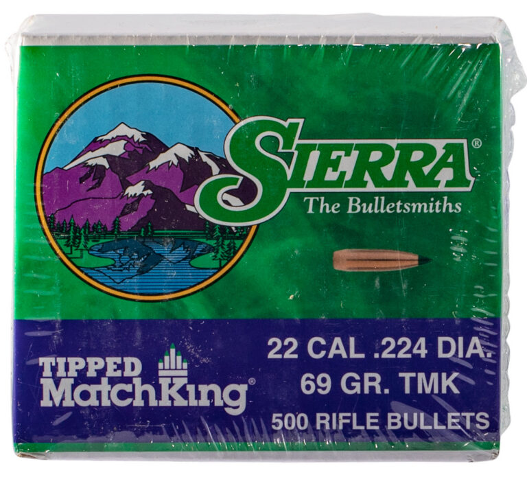 22 CALIBER TIPPED MATCHKING BULLETS TIPPED MATCHKING 22 CALIBER (.224'') 69GR PTBT 500/BOX