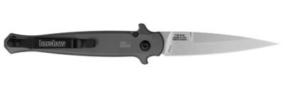 Kershaw Launch 8 Stiletto Automatic Knife Gray/CF (3.5″ Stonewash)