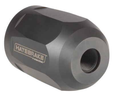 Maxim Defense MXM47707 Hate Brake  Black DLC 17-4 Stainless Steel with 1/2″-28 tpi Threads, 2.40″ OAL, 1.50″ Diameter & Octagon Shape for 5.56x45mm NATO