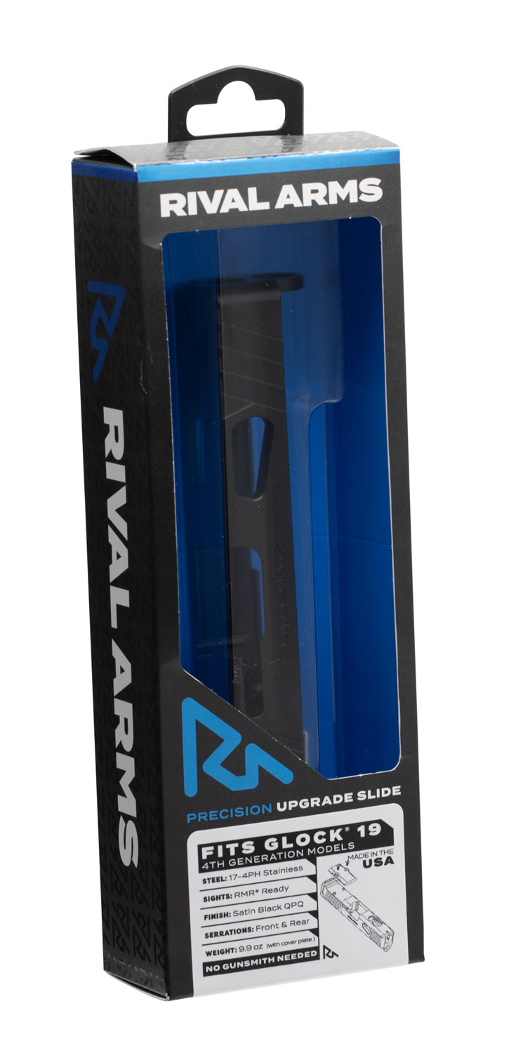 RIVAL ARMS SLIDE GLOCK 19 GEN4 A1 RMR CUT BLK
