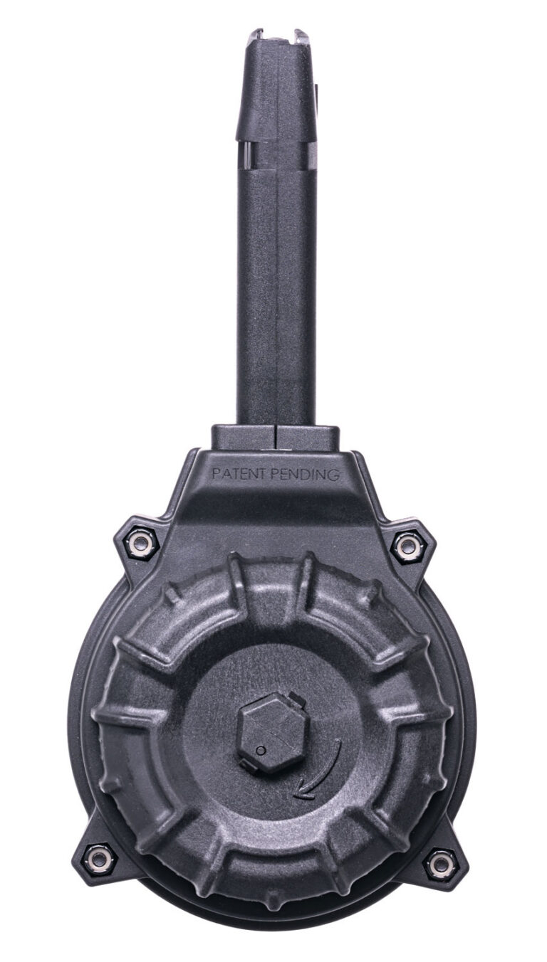 ProMag DRMA11 Standard 50rd Drum 9mm Luger Compatible w/ Glock 17/19 Black DuPont Zytel Polymer