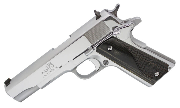 Iver Johnson Arms 191138CHRW 1911 A1 Government 70 Series 38 Super 5" 9+1 Chrome