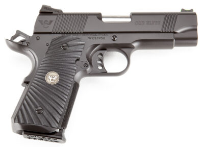 Wilson Combat CQBECP45 1911 CQB Elite Compact 45 ACP 4″ 7+1 Black Black G10 Star