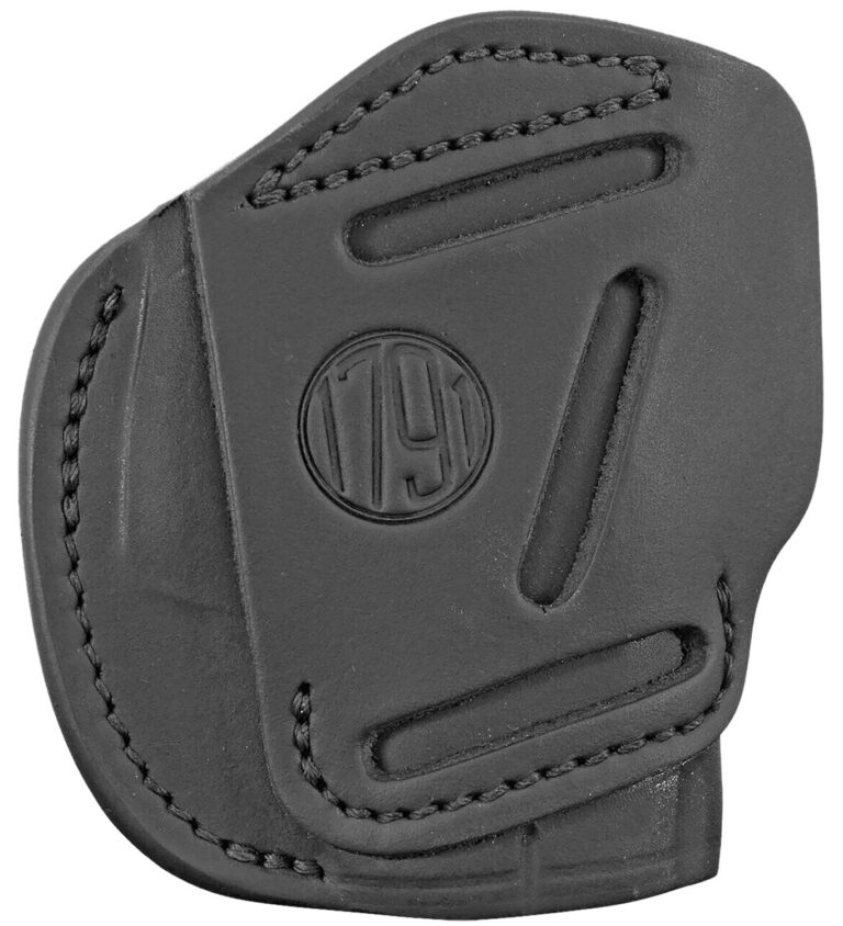 1791 Gunleather 3WH2SBLA 3 Way Stealth Black Leather OWB fits Glock 42/Ruger LC