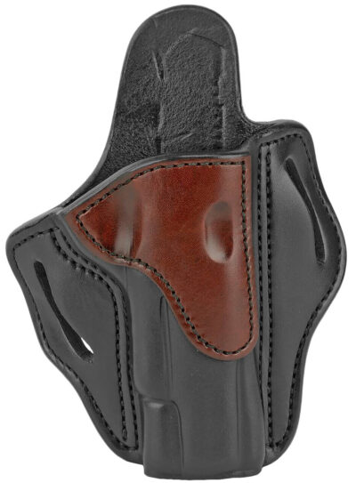 1791 Gunleather BH1BLBR BH1  OWB 01 Brown on Black Leather Belt Slide Fits 4-5″ 1911