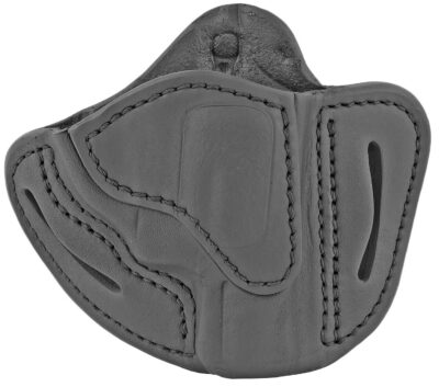 1791 Gunleather RVH1SBLR RVH1  OWB Size 01 Stealth Black Leather Belt Slide Fits S&W J Frame/Ruger LCR/S&W 38 Belt Up to 1.75″ Wide Right Hand