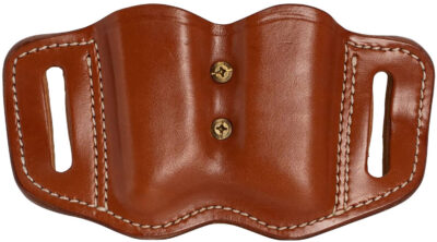 1791 Gunleather MAG21CBRA MAG2.1 Double Mag Holster Classic Brown Leather Belt Slide Belts 1.50″ Wide Compatible w/ Single Stack Ambidextrous