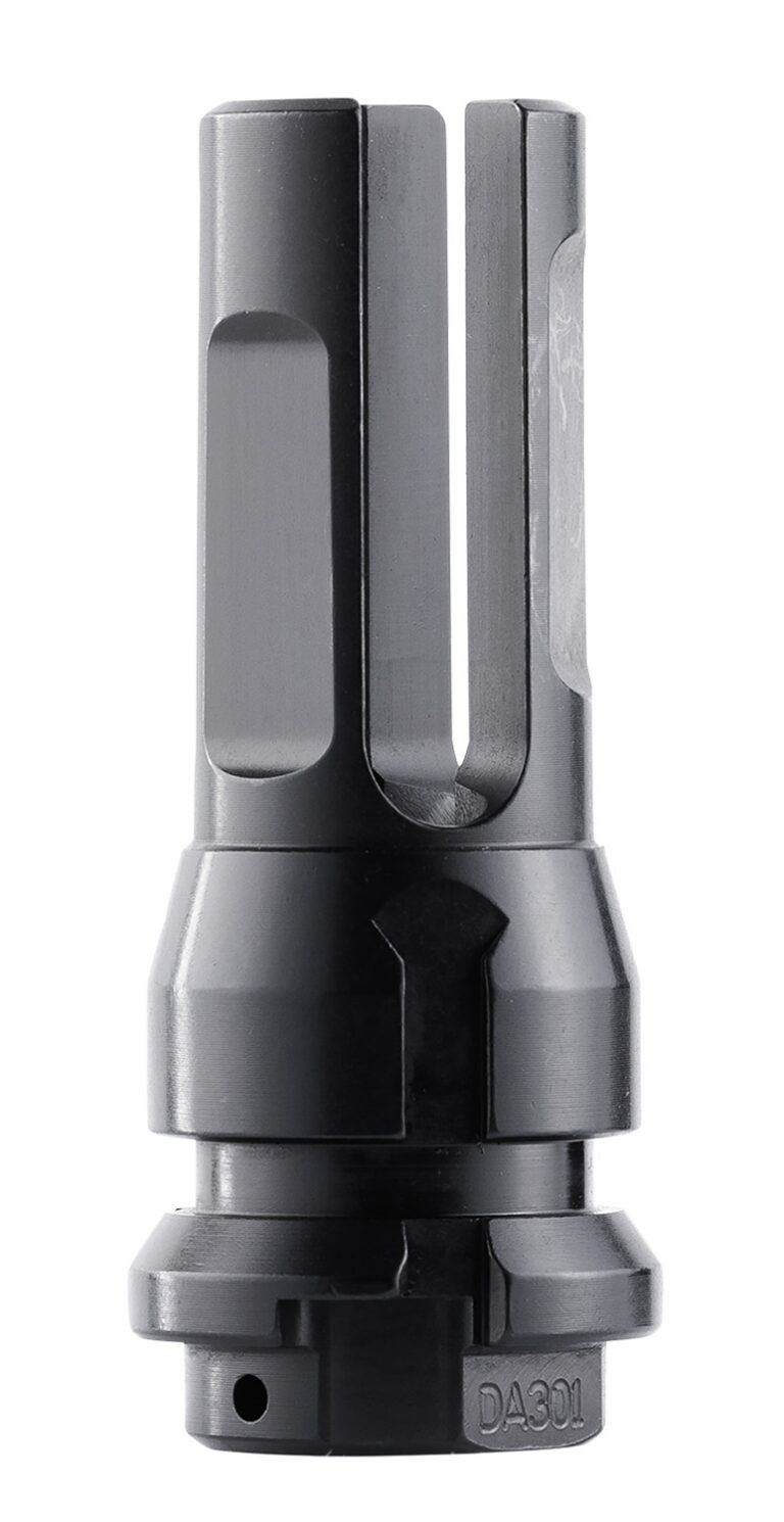 Dead Air DA301 Flash Hider  Black with 1/2"-28 tpi Threads & 2.70" OAL for 5.56x45mm NATO Sandman Series, KeyMod Equipped Nomad-30 & Primal Suppressors
