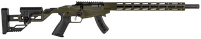 Ruger Precision Rimfire 22 LR 18″ 15+1 OD Green Cerakote Adjustable Quick-Fit Pr