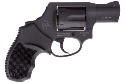 Taurus 2-856021CH 856  Small 38 Special +P 6 Shot 2″ Matte Black Carbon Steel Barrel, Cylinder & Frame, Black Finger Grooved Rubber Grip, Transfer Bar Safety, Concealed Hammer