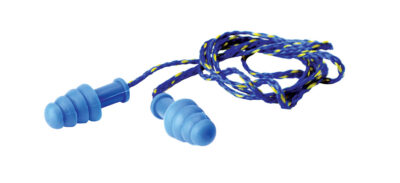 Walker’s GWPTPRCORDBL Corded Rubber Ear Plugs 27 dB In The Ear Blue Adult