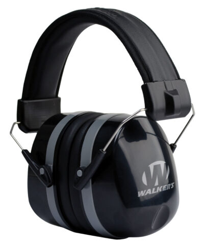 Walker’s GWPEXFM5 Premium Passive Muff 32 dB Over the Head Black Polymer