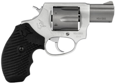 Taurus 2-856029ULVZ06 856 Ultra-Lite Small 38 Special +P 6 Shot 2″ Matte Stainless Alloy Steel Barrel & Cylinder, Matte Stainless Aluminum Frame, Black Operator II Grip, Exposed Hammer