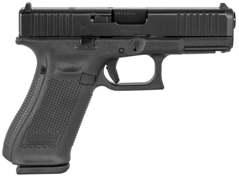 Glock PA455S201MOS G45 Gen 5 MOS 9mm Luger 4.02" 10+1 Black Black nDLC Front Ser