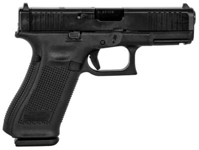 Glock PA455S203MOS G45 Gen5 MOS Full Size 9mm Luger 17+1, 4.02″ Black GMB Barrel, Black nDLC MOS Cut/Serrated Steel Slide, Black Polymer Frame w/Picatinny Rail, Black Interchangeable Backstrap Grip, Ambidextrous