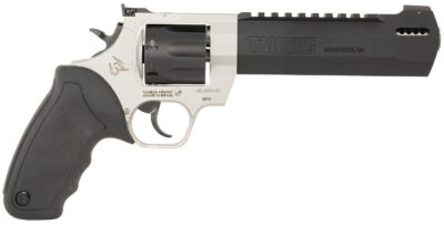Taurus 2357065RH Raging Hunter  357 Mag 7rd 6.75″ Matte Black Oxide Cylinder & Barrel Matte Stainless Steel Frame Black Rubber with Integrated Red Cushion Insert  Grip