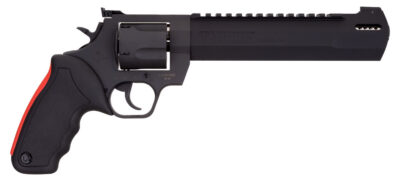 Taurus 2454081RH Raging Hunter  454 Casull 5rd 8.37″ Matte Black Oxide Steel Black Rubber with Integrated Red Cushion Insert Grip