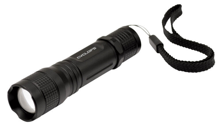 Cyclops CYCTF150 Tactical Flashlight 150 Lumens LED Aluminum Black Anodized AA