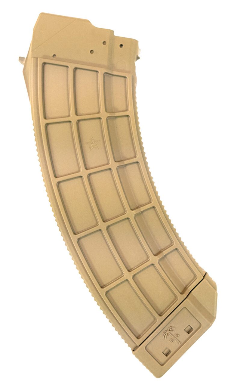AK MAGAZINES W/ STAINLESS STEEL LATCH CAGE AK 30-ROUND MAGAZINE W/SS LATCH CAGE FDE