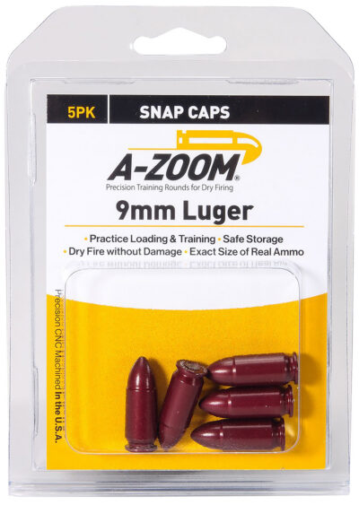A-Zoom 15116 Precision Pistol 9mm Luger Aluminum 5 Pack