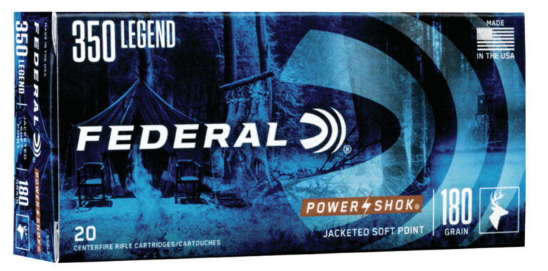 Federal 350LA Power-Shok  350Legend 180gr Jacketed Soft Point 20 Per Box/10 Case