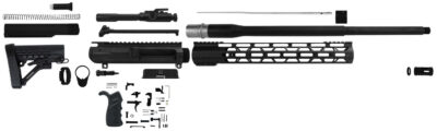 TacFire SSRK6.5CRDLPK20BN AR Rifle Build Kit with Lower Parts Kit Black Nitride