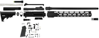 TacFire SSRK45ACPLPK AR Rifle Build Kit 45 ACP with Lower Parts Kit Aluminum Bla