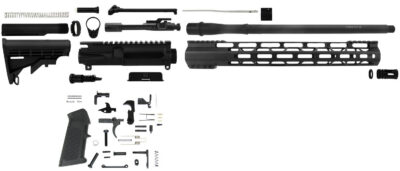 TacFire SSRK300LPK AR Rifle Build Kit 300 Blackout with Lower Parts Kit 16″ Blac