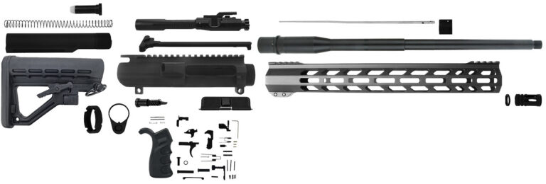 TacFire SSRK308LPK18BN AR10 Rifle Build Kit 308 Win with Lower Parts Kit 18" 5/8