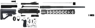 TacFire SSRK308LPK20BN AR10 Rifle Build Kit 308 Win with Lower Parts Kit Black A