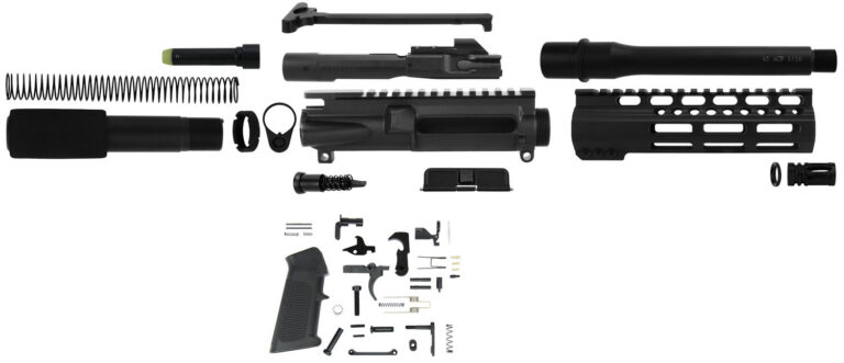 TacFire SSPK45ACPLPK AR Pistol Build Kit 45 ACP with Lower Parts Kit 7.50" Barre