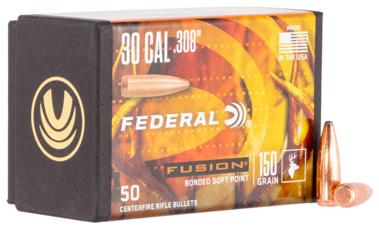 Federal FB308F1 Fusion Component 30 Cal .308 150 gr Fusion Soft Point 50 Per Box/ 4 Case