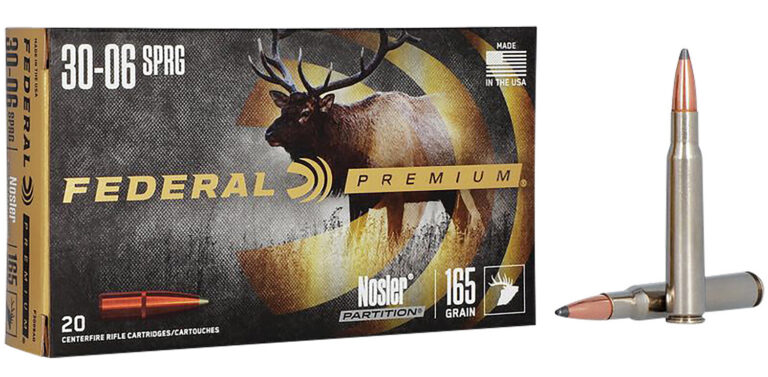 Federal P3006AD Premium  30-06 Springfield 165 gr Nosler Partition (NP) 20 Bx/ 1