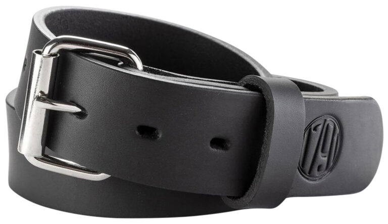 1791 Gunleather BLT013438SBLA 01 Gun Belt Stealth Black Leather 34/38 1.50" Wide Buckle Closure
