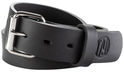 1791 Gunleather BLT013842SBLA 01  Gun Belt Stealth Black Leather 38/42 1.50″ Wide Buckle Closure